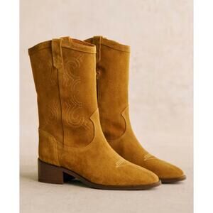 Women's Tan Heeled Boots